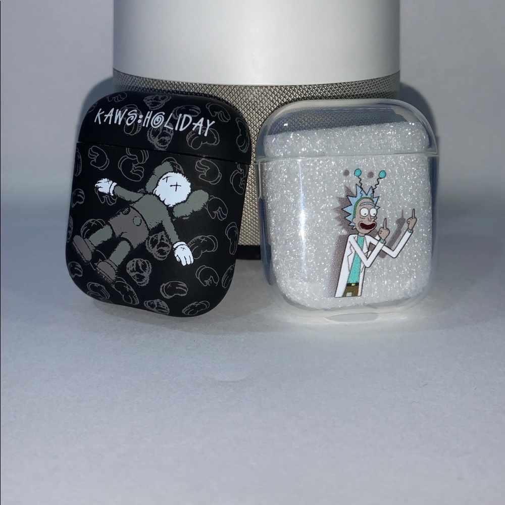 Kaws and rick and morty Apple AirPod case bundle